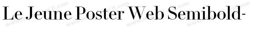 Le Jeune Poster Web Semibold字体转换